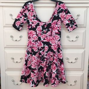 Floral Skater Skirt Dress